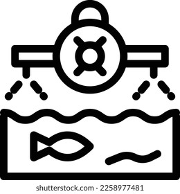 water Vector illustration on a transparent background. Premium quality symmbols. Thin line vector icons for concept and graphic design.