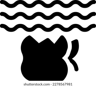 ilustración de Water Vector en un fondo transparente. Símbolos de calidad superior. Iconos vectoriales de línea delgada para el diseño de conceptos y gráficos.