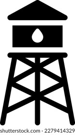 water  Vector illustration on a transparent background. Premium quality symmbols. Glyphs vector icons for concept and graphic design.