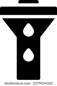 WasserVektorgrafik auf transparentem Hintergrund. Hochwertige Symbole. Glyphen Vektorsymbole für Konzept und Grafikdesign.