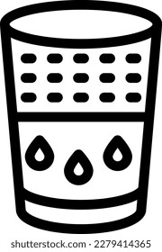 water Vector illustration on a transparent background. Premium quality symmbols. Thin line vector icons for concept and graphic design.