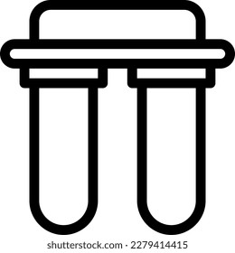 WasserVektorgrafik auf transparentem Hintergrund. Hochwertige Symbole. Dünne Vektorsymbole für Konzept und Grafikdesign.