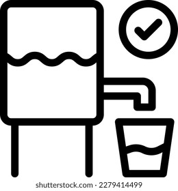ilustración de Water Vector en un fondo transparente. Símbolos de calidad superior. Iconos vectoriales de línea delgada para el diseño de conceptos y gráficos.