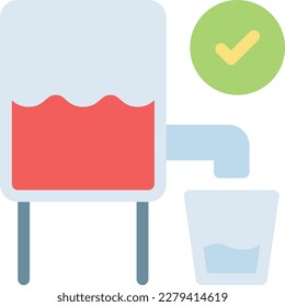 ilustración de Water Vector en un fondo transparente. Símbolos de calidad superior. Iconos vectoriales de color de línea para el concepto y el diseño gráfico. 
