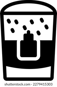 water Vector illustration on a transparent background. Premium quality symmbols. Glyphs vector icons for concept and graphic design.