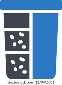 WasserVektorgrafik auf transparentem Hintergrund. Hochwertige Symbole. Glyphen Vektorsymbole für Konzept und Grafikdesign.