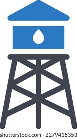 ilustración de Water Vector en un fondo transparente. Símbolos de calidad superior. Iconos vectoriales de glifos para diseño de conceptos y gráficos.