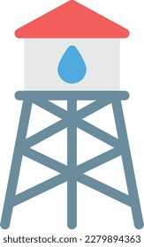 ilustración de Water Vector en un fondo transparente. Símbolos de calidad superior. Iconos vectoriales de color de línea para el concepto y el diseño gráfico.