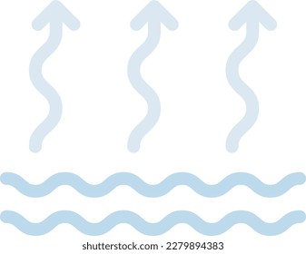 water Vector illustration on a transparent background. Premium quality symmbols. Line Color vector icons for concept and graphic design.