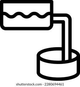 water Vector illustration on a transparent background. Premium quality symmbols. Thin line vector icons for concept and graphic design. 
