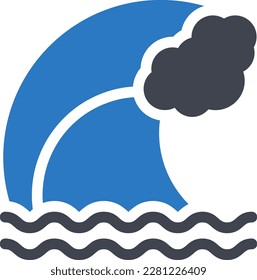 ilustración de Water Vector en un fondo transparente. Símbolos de calidad superior. Iconos vectoriales de glifos para diseño de conceptos y gráficos. 
