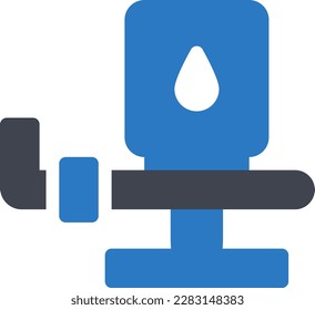 ilustración de Water Vector en un fondo transparente. Símbolos de calidad superior. Iconos vectoriales de glifos para diseño de conceptos y gráficos. 

