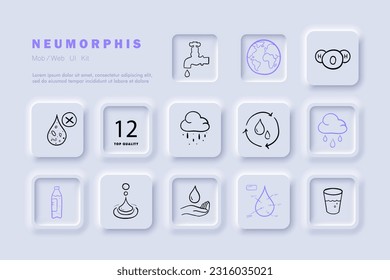 Ilustración de vectores de agua. Ilustración vectorial visualmente impresionante que capta la esencia del agua.