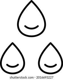  Water Vector Line Icon Design
