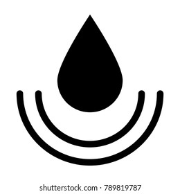 water vector line icon, sign, illustration 
