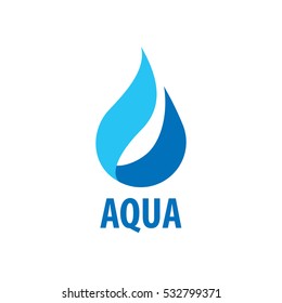 logotipo del vector de agua