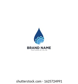 water vector repair logo template