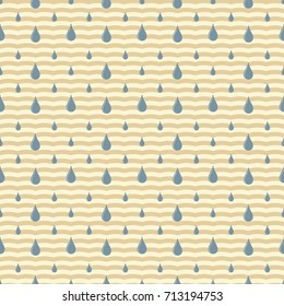 water Vector seamless pattern. paint drops Vector seamless pattern.raining Vector seamless pattern
