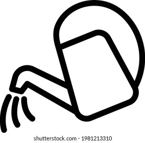 water vector thin line icon