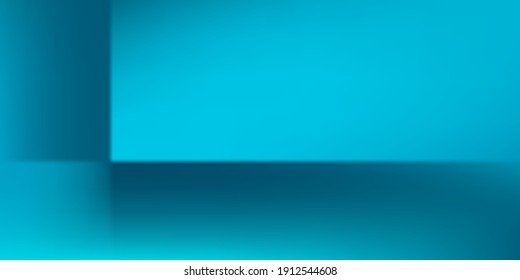 Wasserlebendige leere dunkle Gradient Mesh Illustration. Sea Aqua Azurblaus Modern Design Hintergrund. Hellblauer Ozean, trendiger Bildschirmhintergrund. Moderne blank türkisfarbene, glatte Aquarellfläche.