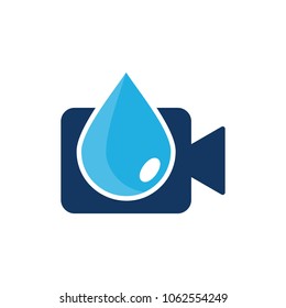 Water Video Logo Icon Design