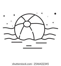 water volleyball icon vector design