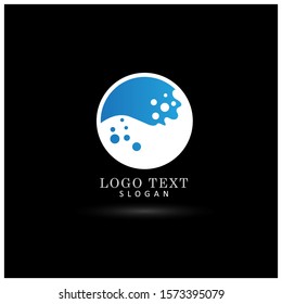 Water, Wash & Clean Logo. Symbol & Icon Vector Template.