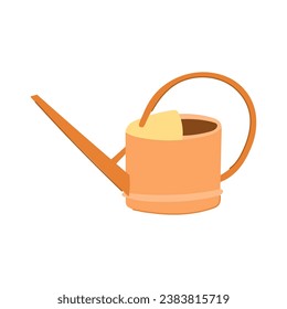 water watering can cartoon. growth care, equipment horticulture, cultivate hand water watering can sign. isolated symbol vector illustration