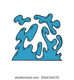 Water Wave abstract design. illustration vector