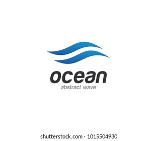 Water Wave Abstract Logo Template