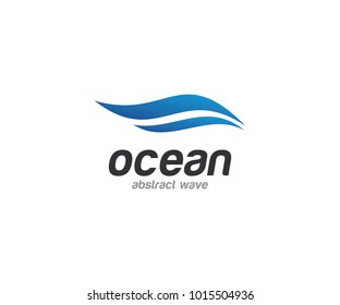 Water Wave Abstract Logo Template