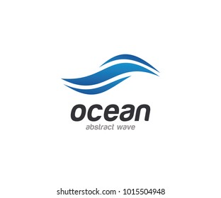 Water Wave Abstract Logo Template