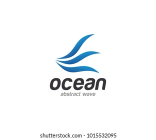 Water Wave Abstract Logo Template