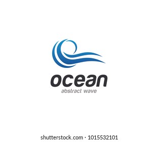 Water Wave Abstract Logo Template