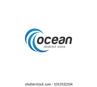 Water Wave Abstract Logo Template