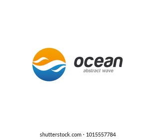 Water Wave Abstract Logo Template