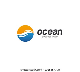 Water Wave Abstract Logo Template