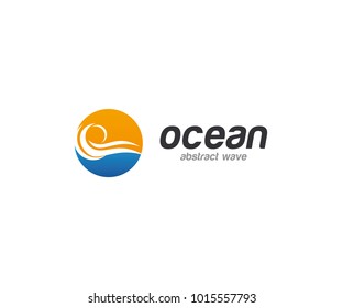 Water Wave Abstract Logo Template