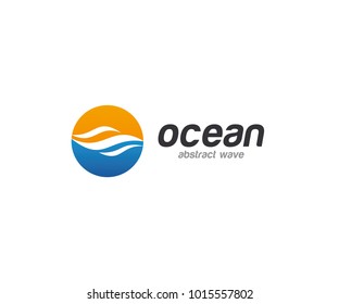 Water Wave Abstract Logo Template