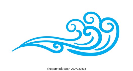 water wave art line, water wave ocean graphic symbol, water splash ripples light blue, ocean sea surface graphic, aqua flowing graphic