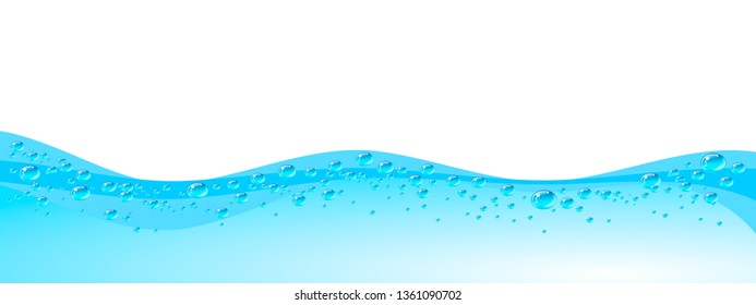 Water wave background , Blue color background , Vector illustration