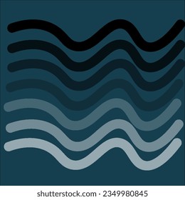 Water wave background. The color of the sea is raging like waves.