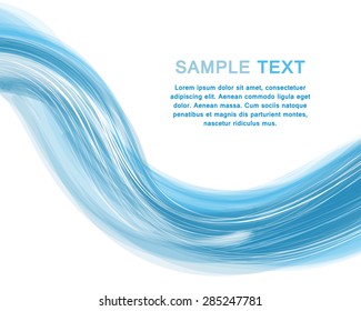 Water wave background. EPS 10 vector illustration with transparency and mesh.