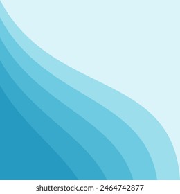 water wave background vector illustration