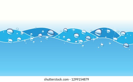 Water Wave Bubbles Illustration Stock Vector (Royalty Free) 1299154879 ...