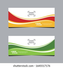 water and wave business web banner design vector