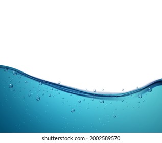 Water wave clean liquid background. Blue sea wave water surface, fresh ocean underwater