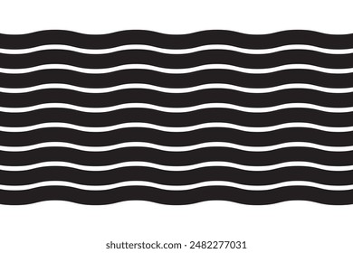  Water wave clipart isolated. Sea symbol. Vector stock illustration. EPS 10