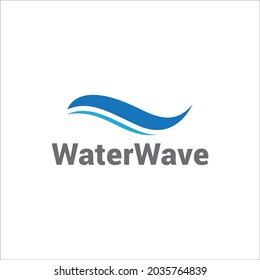 water wave concept logo icon vector termplate.