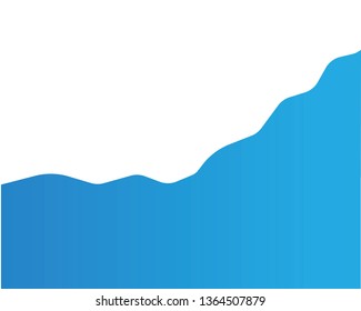 Water wave design over blue background, vector - Vector
 